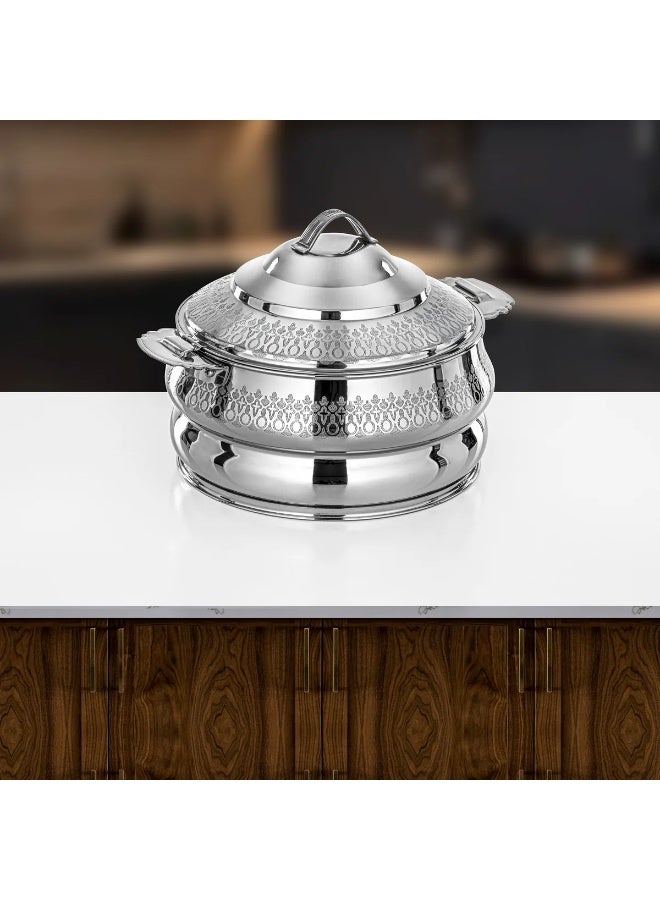 Almarjan Kawakeb Hot Pot Set 3 Pieces Silver - Image 2
